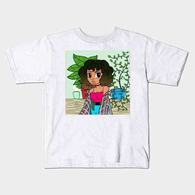 Autumnal Vibes Kids T-Shirt by aliyahart